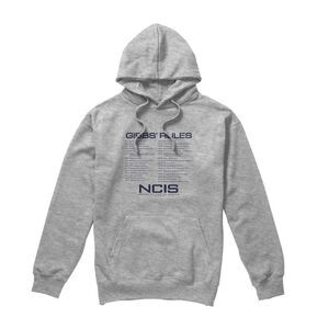 NCIS Mens Gibbs Rules Hoodie / Sport Heather